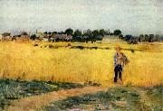 Berthe Morisot Grain field oil painting artist